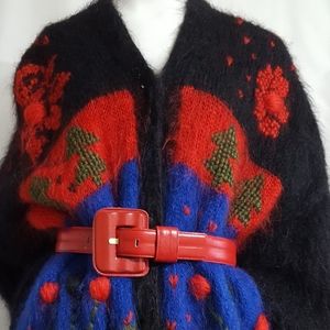 VTG 80's-90's Cardigan🎄Alba Moda❤Oversized Knitted Sweater Jacket
